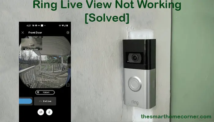 Ring Live View Not Working